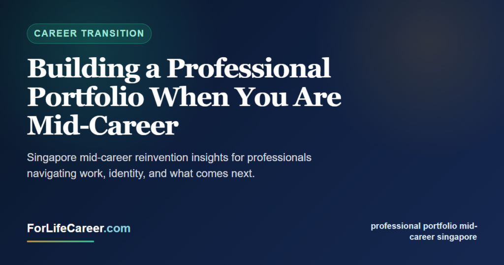 Building a Professional Portfolio When You Are Mid-Career - ForLifeCareer Singapore article