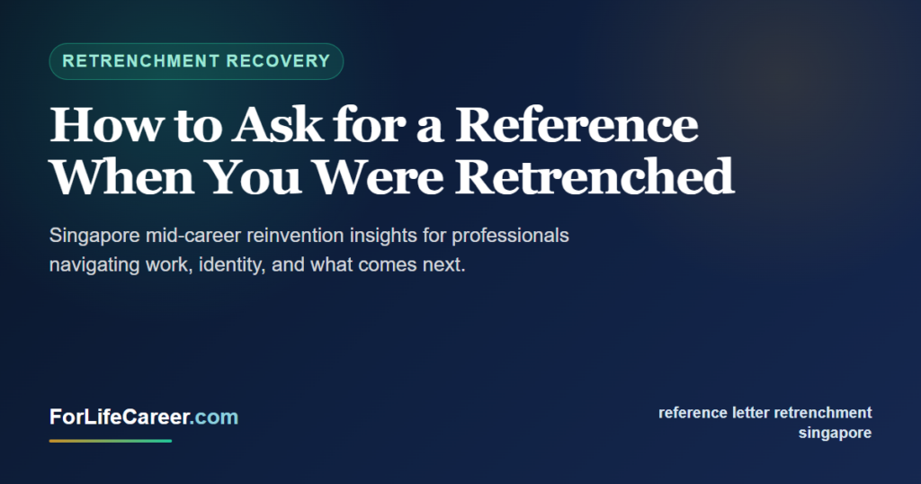 How to Ask for a Reference When You Were Retrenched - ForLifeCareer Singapore article
