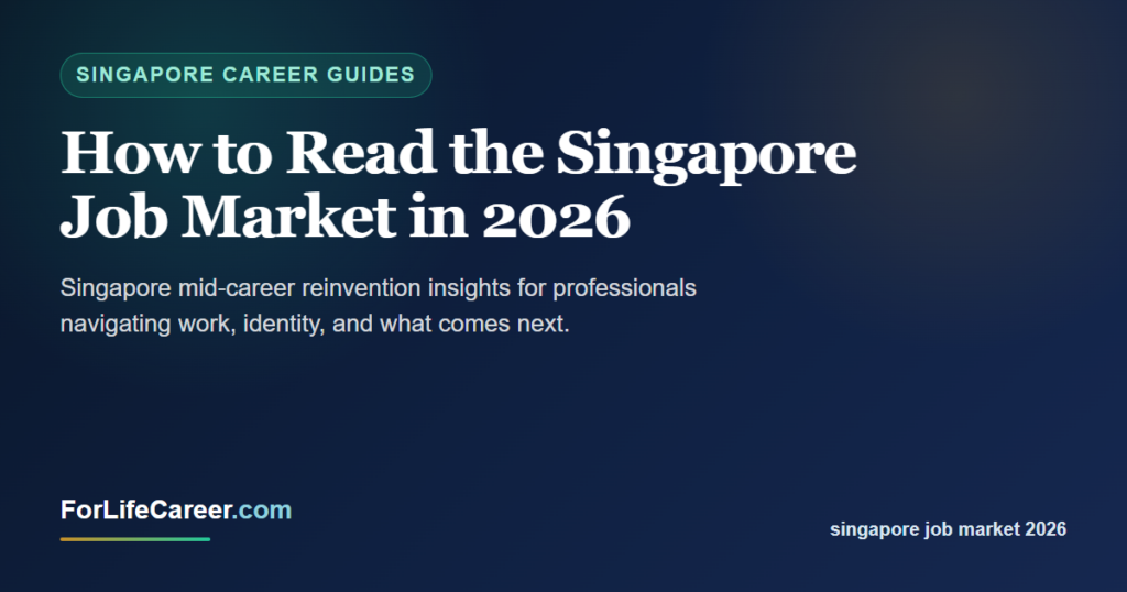 How to Read the Singapore Job Market in 2026 - ForLifeCareer Singapore article