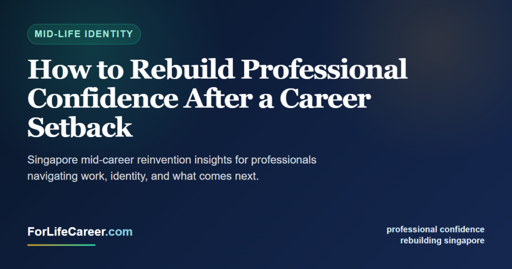How to Rebuild Professional Confidence After a Career Setback - ForLifeCareer Singapore article
