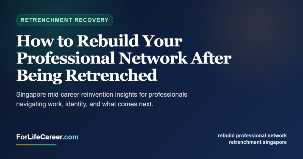 How to Rebuild Your Professional Network After Being Retrenched - ForLifeCareer Singapore article