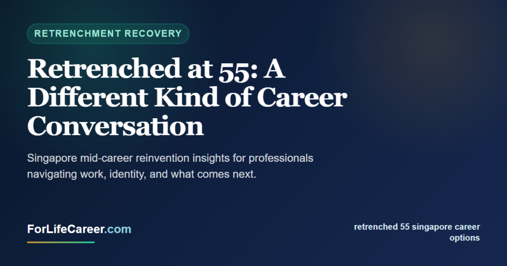 Retrenched at 55: A Different Kind of Career Conversation - ForLifeCareer Singapore article