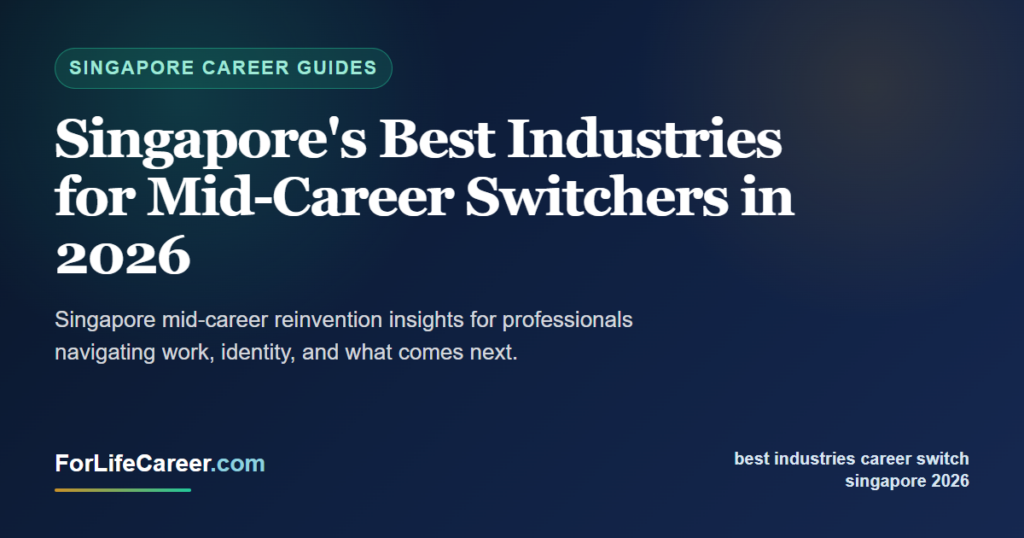 Singapore's Best Industries for Mid-Career Switchers in 2026 - ForLifeCareer Singapore article