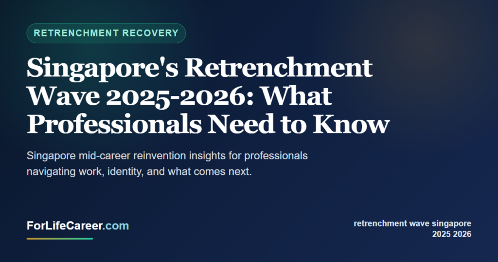 Singapore's Retrenchment Wave 2025-2026: What Professionals Need to Know - ForLifeCareer Singapore article