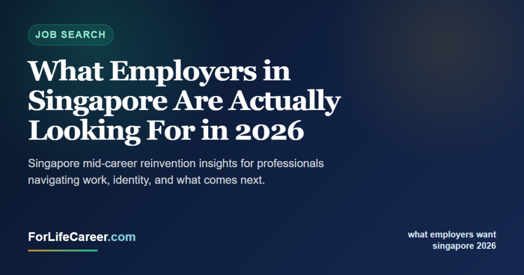 What Employers in Singapore Are Actually Looking For in 2026 - ForLifeCareer Singapore article